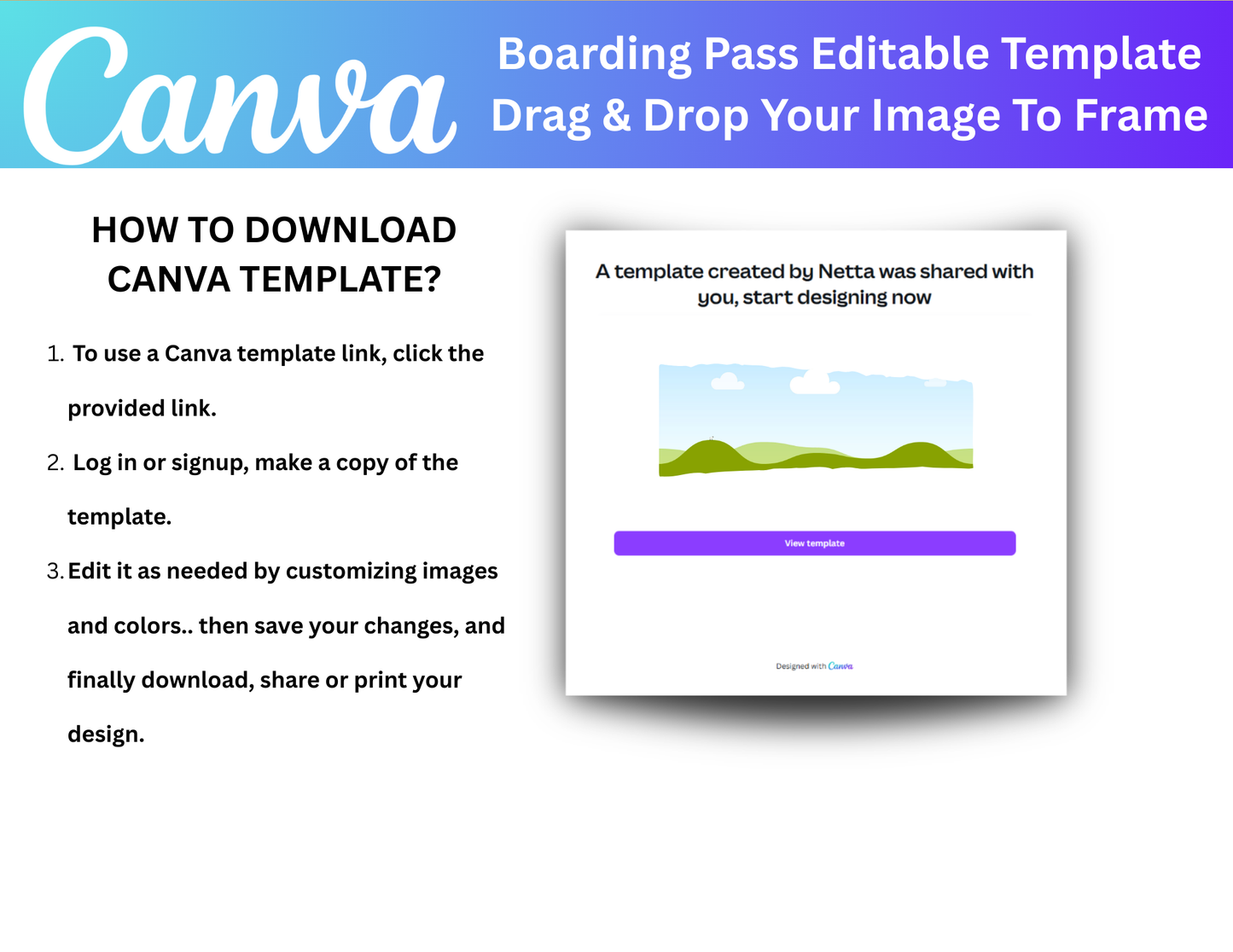 Editable Boarding Pass Template, Girl Trip Airline Ticket