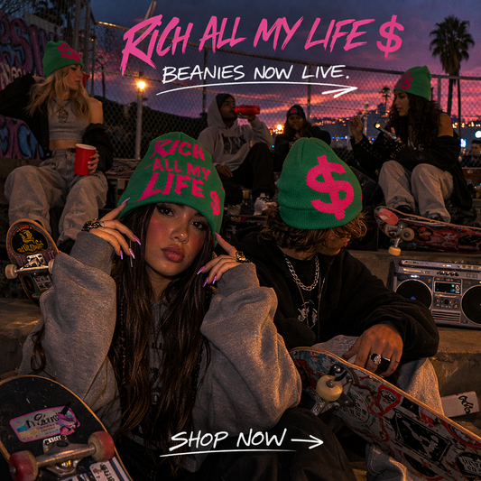 Rich All My Life $ Beanie SALE