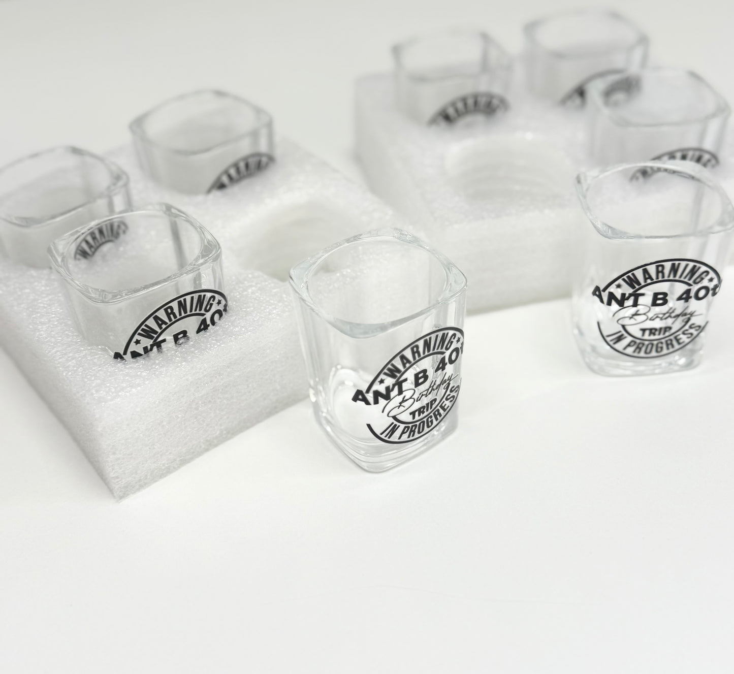 Custom Birthday Shot Glasses- Personalized Party Favors | Any Age, Name & Theme