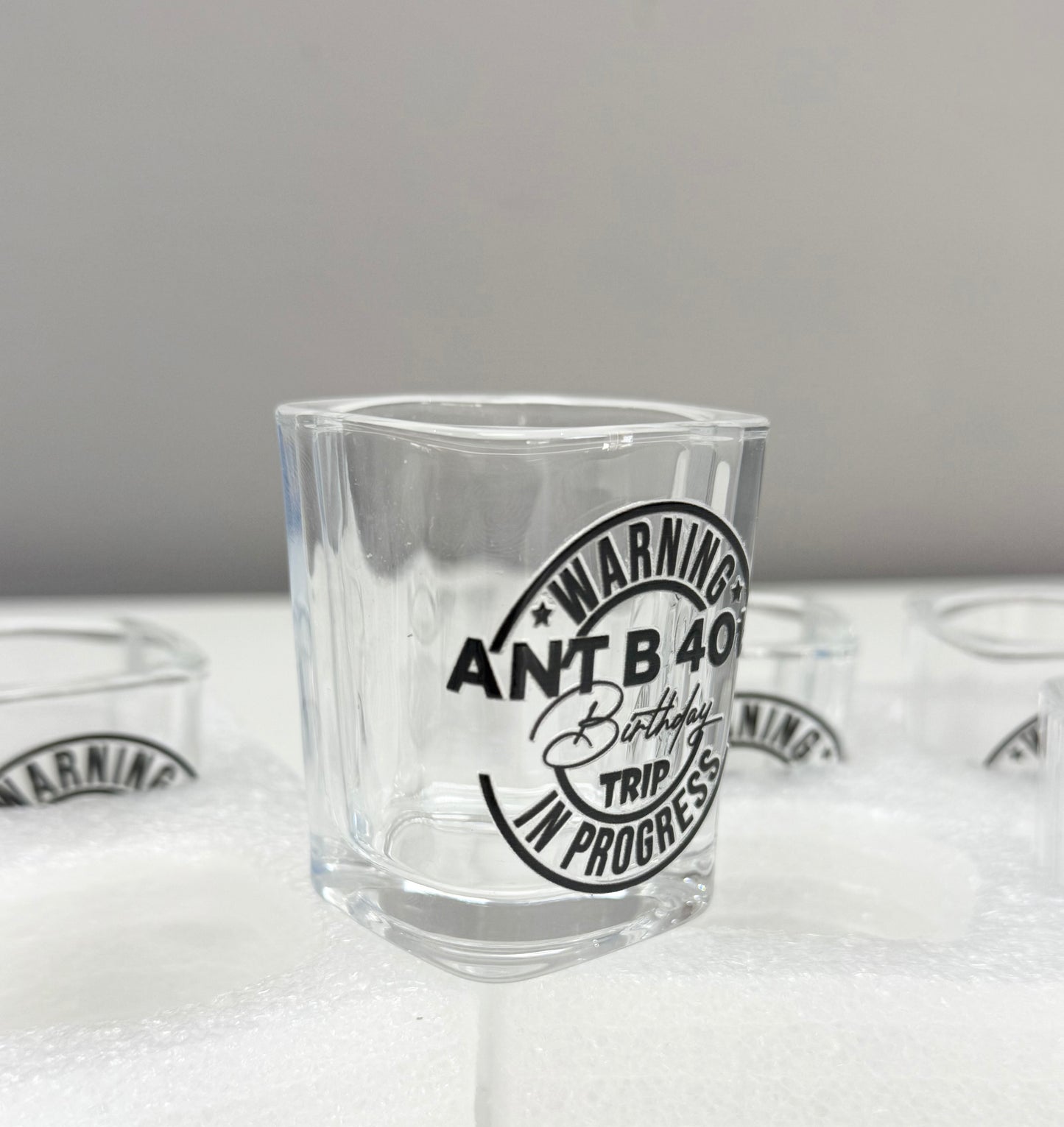Custom Birthday Shot Glasses- Personalized Party Favors | Any Age, Name & Theme