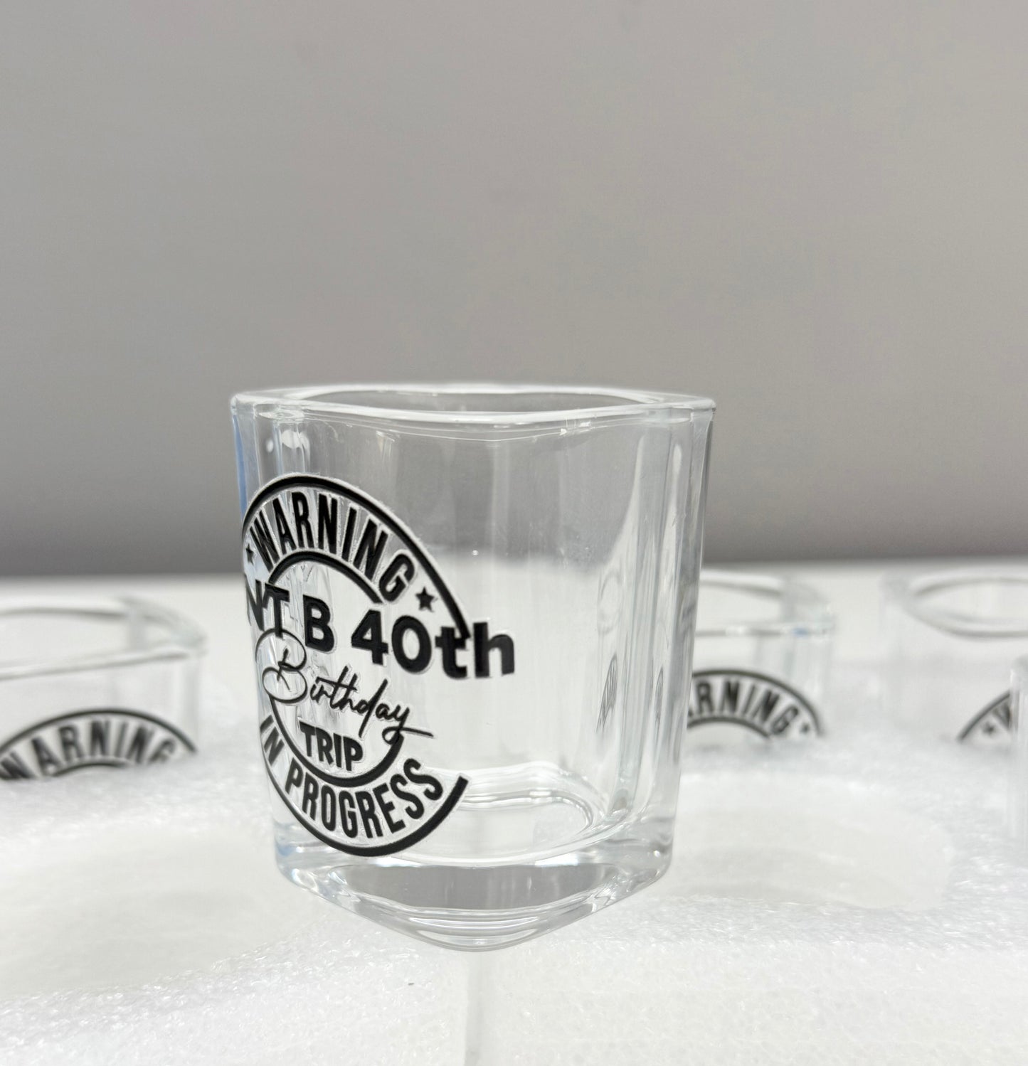 Custom Birthday Shot Glasses- Personalized Party Favors | Any Age, Name & Theme