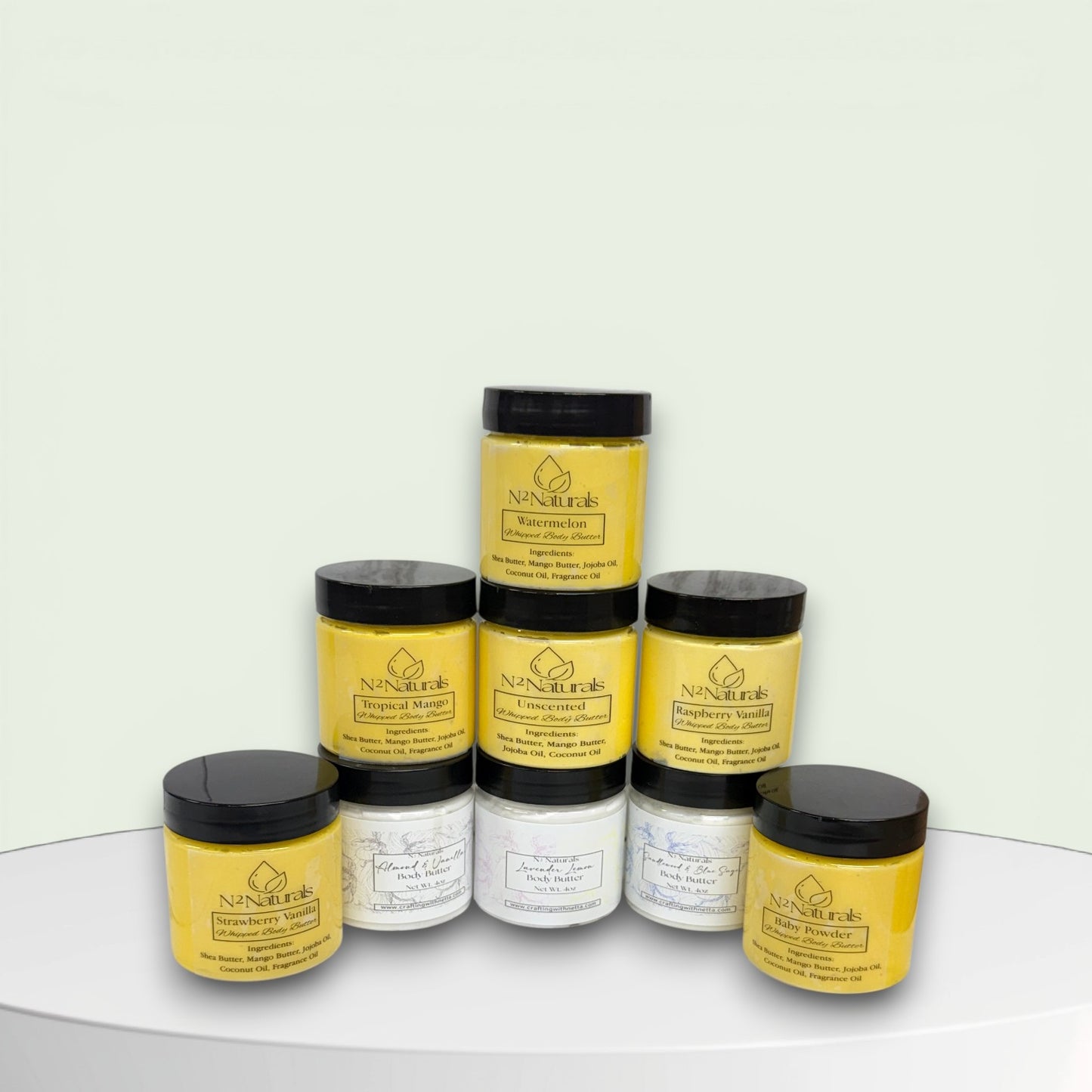 N² Naturals 4oz Whipped Shea Butter| Moisturizing Cream